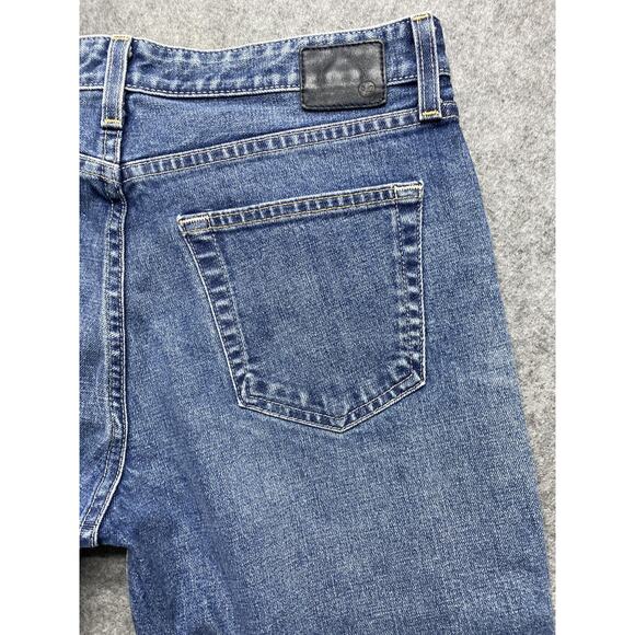 AG Jeans Womens 30R Blue Sloughy Slim Ex Boyfriend Slim Contour 360 Whiskering - Picture 13 of 13